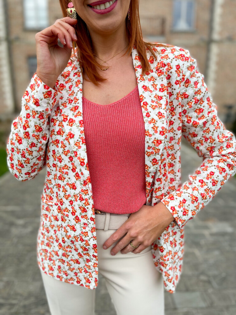 Veste imprimé fleuri hotsell