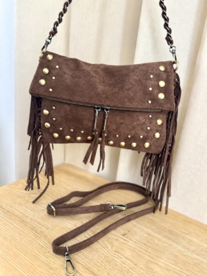 Sac à franges, double bandoulières amovibles