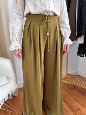 Jules pantalon fluide olive