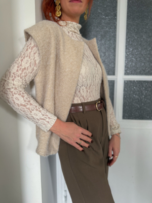 Zac veste texturée écrue