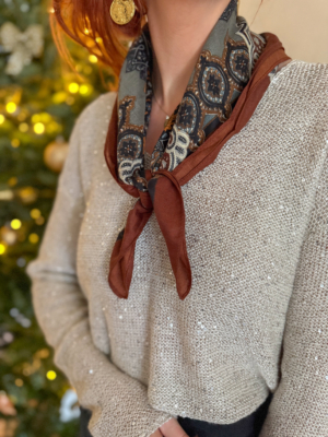 Foulard imprimé 3 couleurs