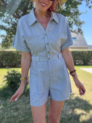 Lison combishort rayée