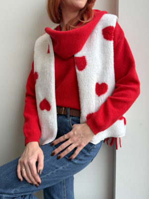 Marco gilet bouclettes cœurs