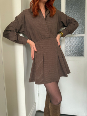 Delphine robe choco