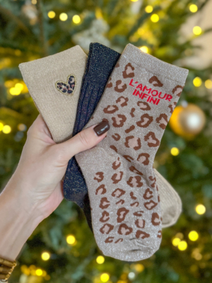 Pack 3 paires de chaussettes beige