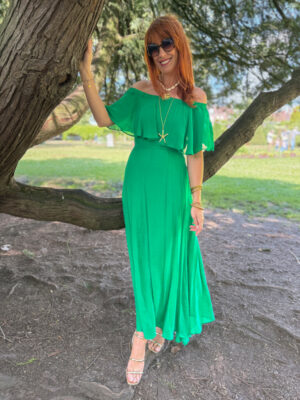 Elina robe verte