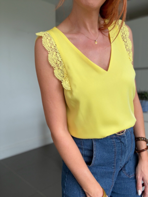 Adam top jaune