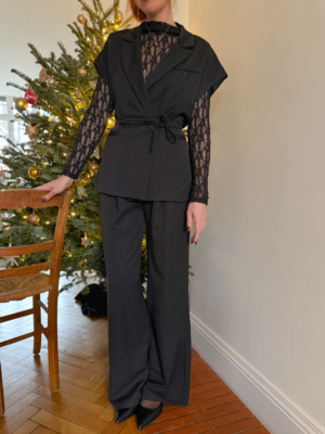 Milan ensemble blazer et pantalon noir