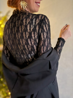 Carl body dentelle noir