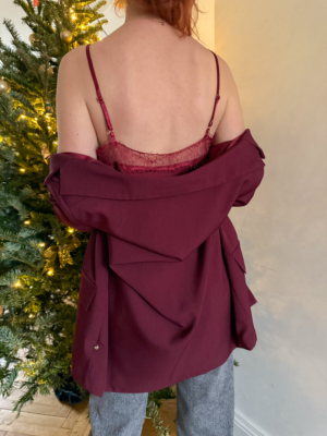 Fila débardeur dentelle bordeaux