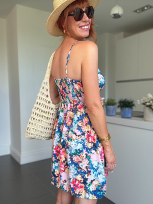 Morgane robe courte fleurie