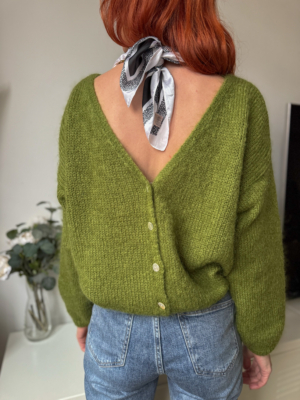 Suzy gilet mohair olive