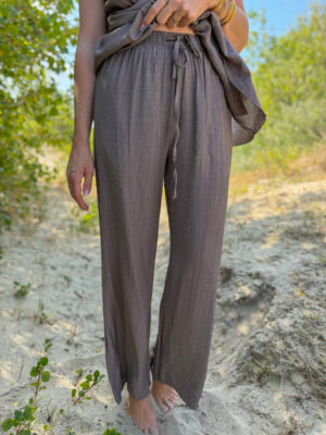 Marvin pantalon fluide taupe