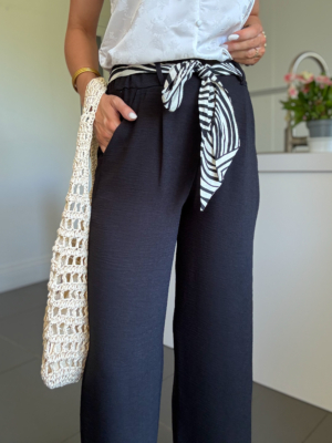 Fabien pantalon fluide noir