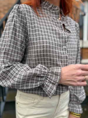 Agnès blouse à carreaux