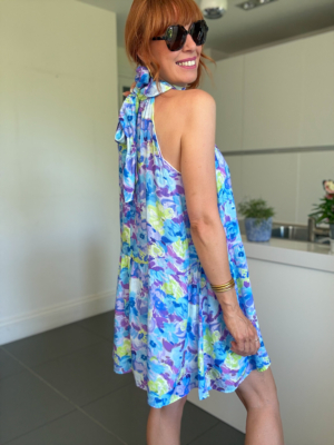 Tania robe courte violette