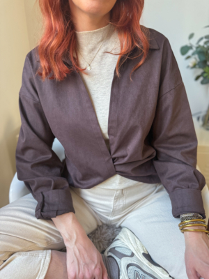 Ernest ensemble veste suédine + sous pull