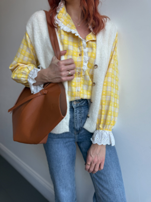 Cœurs chemise citron