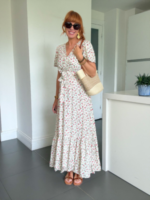 Alice robe manches courtes blanche