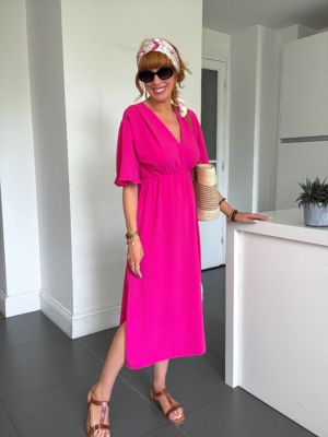 Laurene robe fuchsia