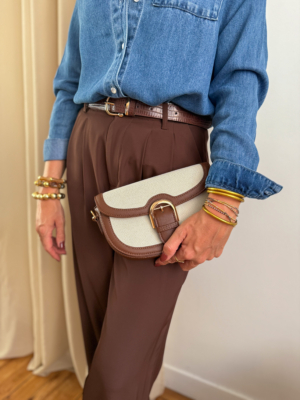 Vic sac bi matière camel