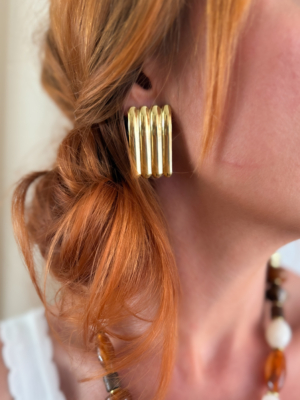 Boucles d'oreilles striées