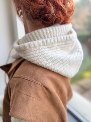 Cagoule maille écrue