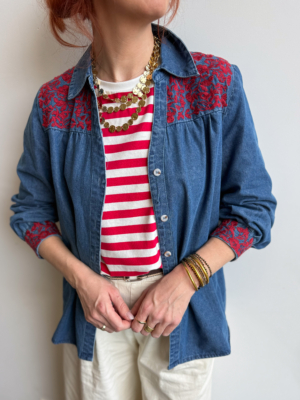 Marc t shirt rayé rouge