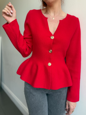 Harry pull cintré rouge