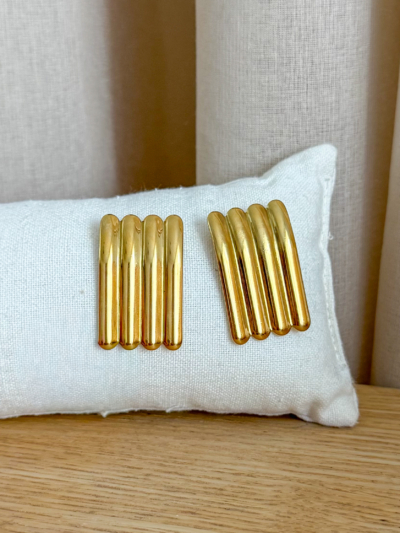 Boucles d'oreilles striées – Image 3