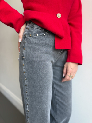 Hervé jean gris à clous