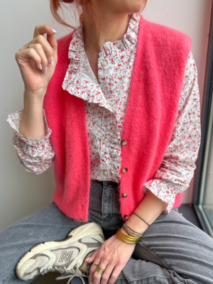 Charles gilet sans manches corail