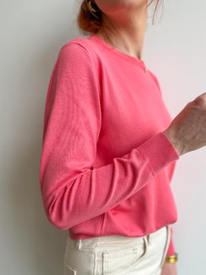 Silje pull fin corail