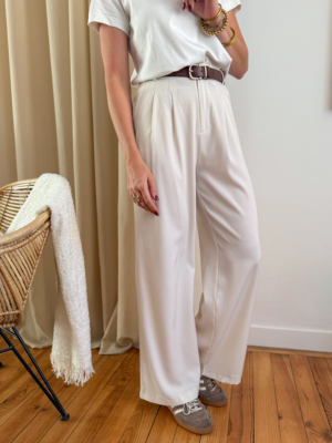 Dino pantalon fluide écru