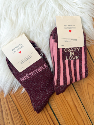 Chaussettes rayées CRAZY IN LOVE
