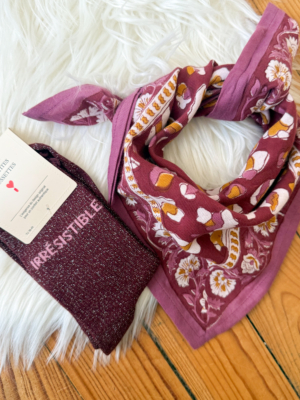 Chaussettes IRRÉSISTIBLE bordeaux