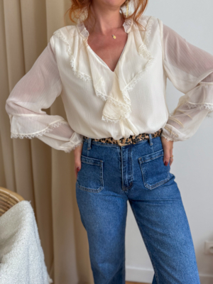 Saly blouse écrue