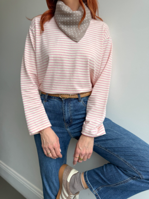 Loni marinière rose