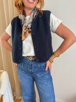 Gilly gilet sans manches marine