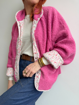 Gilbert veste réversible rose