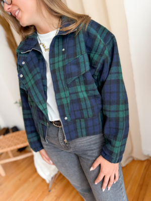 Bloom veste tartan