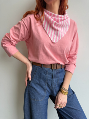Abel tee shirt manches longues rose