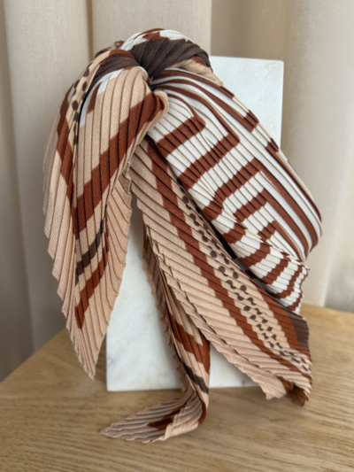 Foulard plissé choco – Image 5