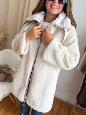 Tim manteau fourrure réversible