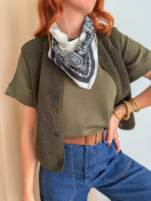 Gilly gilet sans manches kaki