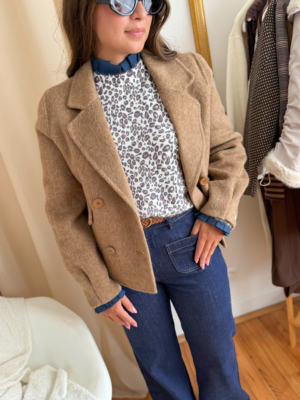 Becca veste en laine camel