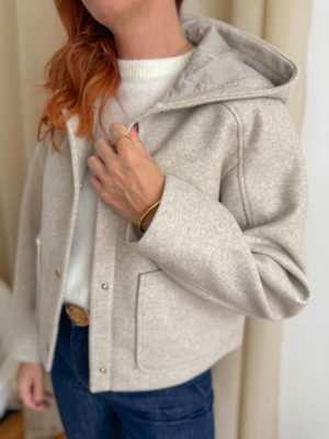 Fotun manteau court beige