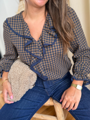 Margaux blouse à carreaux