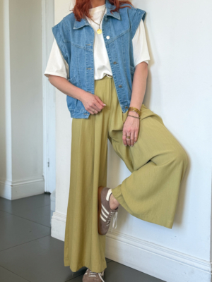 Loïc pantalon fluide olive