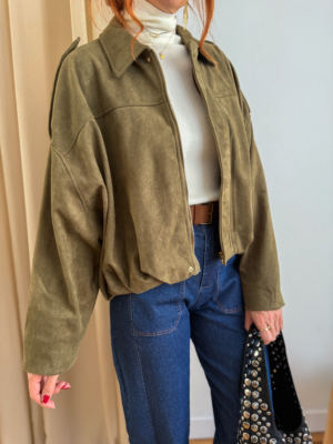 Azelle veste loose kaki
